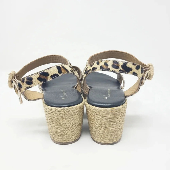 Anthropologie Alice Leopard Wedge Platform Sandals 8 - Picture 6 of 8
